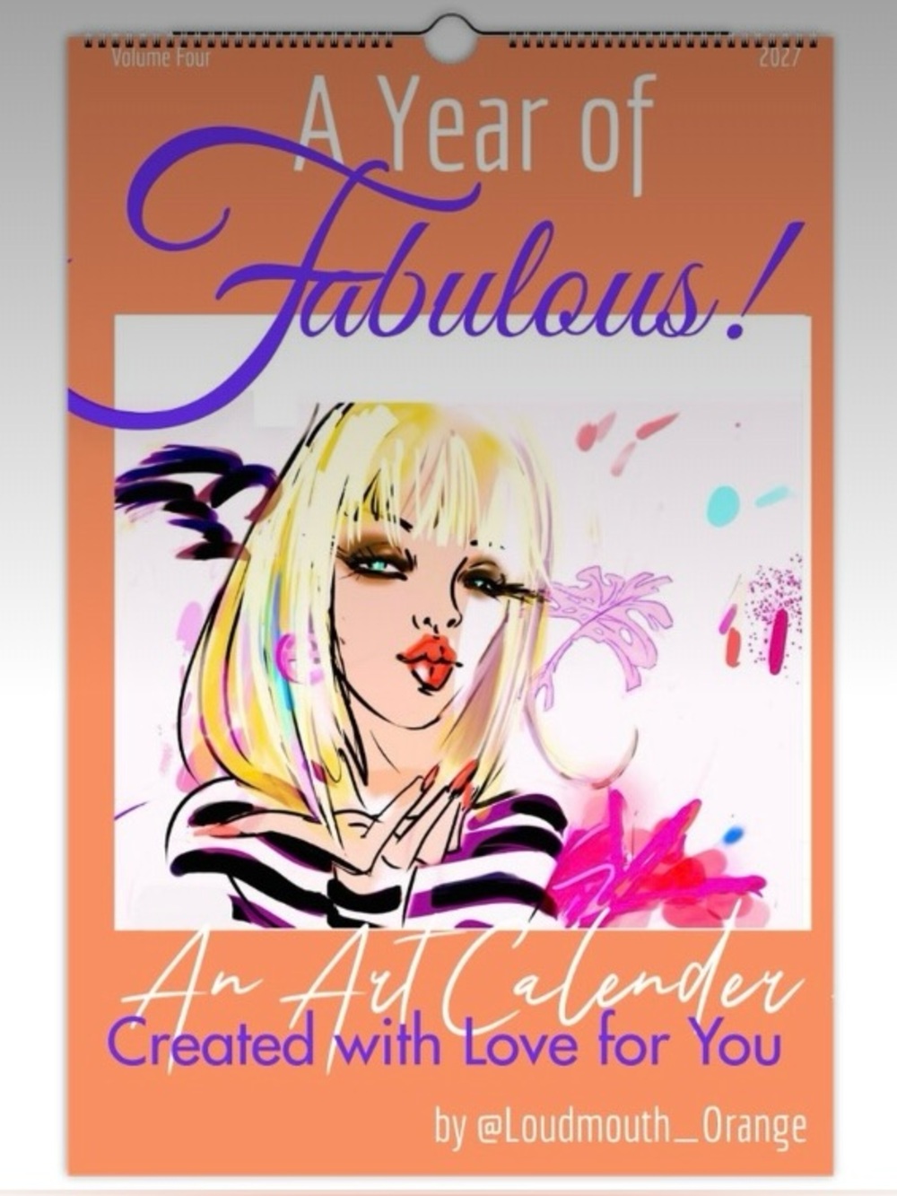 Cover Drop! ✨ New 2027 Art Calendars! Large, Vertical, Ledger, Colorful Glam